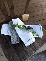 Úžitkový textil - Sada Natural Linen White - 10899800_
