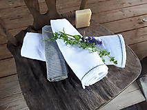 Úžitkový textil - Sada Natural Linen White - 10899802_