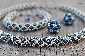 Sady šperkov - royal blue - 10902135_