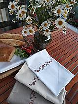 Úžitkový textil - Ľanové vrecúška na bylinky, huby, sušené ovocie...... - 10905461_