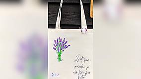 Nákupné tašky - ♥ Plátená, ručne maľovaná taška ♥ - 10904564_
