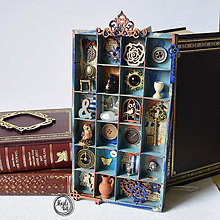 Dekorácie - Magická skrinka mini vintage - 10910761_