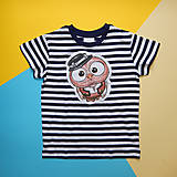 Detské oblečenie - Detské pásikavé tričko - OčiPuči Veselý Detvan - 10916697_