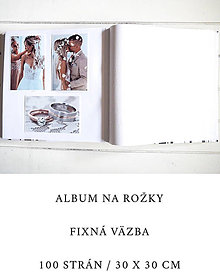 Papiernictvo - Fotoalbum (Klasický na rožky 100 strán 30x30cm) - 10916529_