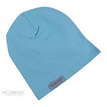 Detské čiapky - Jednostranná detská čiapka - dusty blue - 10915855_