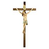 Dekorácie - Moderný kríž s Korpusom (30cm - Béžová) - 10915400_