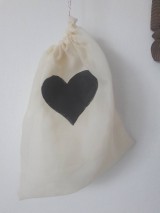 Nákupné tašky - Eko vrecko / eko sáčok na ovocie a zeleninu Srdce alebo Kruh (srdce) - 10915332_