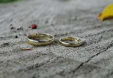 Prstene - Obrúčky "Som klasik" zlaté (žlté zlato) - 10917650_