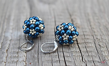 Sady šperkov - royal blue (náušnice royal blue) - 10918360_