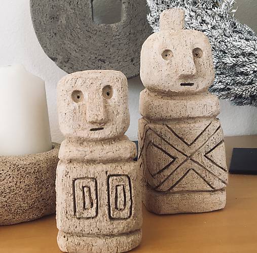 Dekorácie - Soška - väčší panáčik - 10918204_