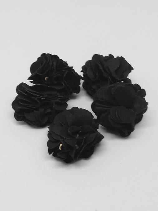 Strapček- gulička kvet - pár (Čierna)