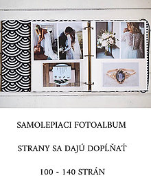 Papiernictvo - Fotoalbum  (samolepiaci 120 strán A4 (strany sa dajú dopĺňať)) - 10921221_