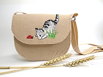 Detské tašky - Moja prvá kabelka (Zvedavá mačička) - 10921647_