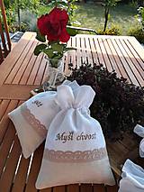 Úžitkový textil - Ľanové vrecúška na bylinky, huby, sušené ovocie...... - 10921797_