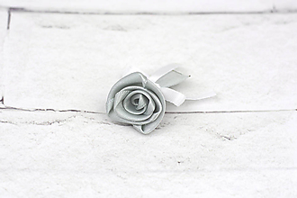 Svadobné pierka - Pierko strieborné ruža - 10921311_