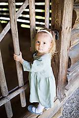 Šaty - Detské ľanové šaty Alžbetky - 10923997_