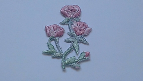 Galantéria - Nažehľovačka Ružičky malé pastelové (NZ308) - 10924406_