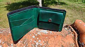 Pánske tašky - Pánska kožená peňaženka (Čokoládová (C)) - 10927995_