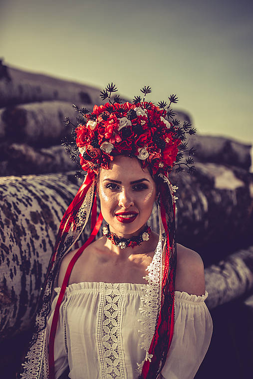 Svadobná parta "lesná bohyňa" - výpredaj zo 130€