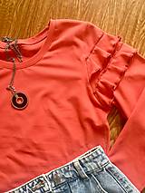 Topy, tričká, tielka - Tričko v tehlovej farbe - 10934530_