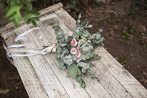Boho svadobná kytica "o kráse dní" na ukážku 