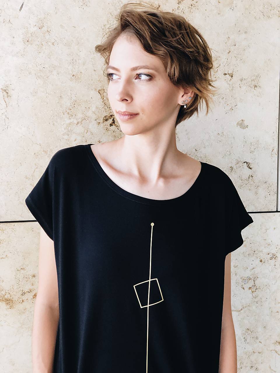 Šaty rovný strih M15-el-IO17