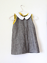 Detské oblečenie - "Malé čiernobiele" ľanové detské - 10945257_