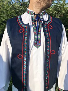 Pánske oblečenie - Pánska folklórna vesta 2 - 10945868_