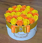 Dekorácie - SPLENDID FLOWER BOX L (Oranžovo-žltá) - 10948818_