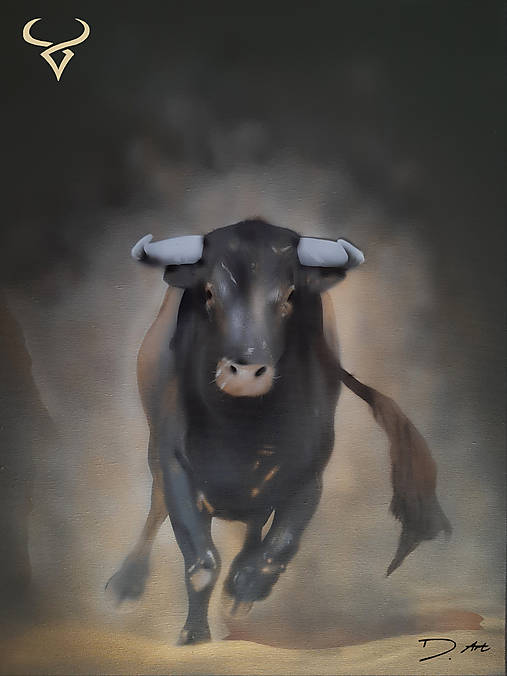 Obrazy - Znamenie BÝK (taurus) namaľovaný!! - 10951304_