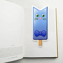 Papiernictvo - Nanuk záložka do knihy - mačka (mašlička) - 10951254_