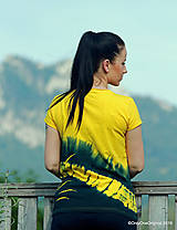 Topy, tričká, tielka - Dámske tričko maľované, batikované ACHILLEA - 10954988_