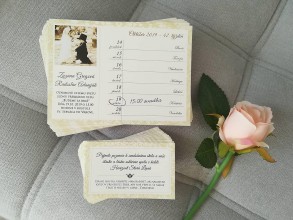 Papiernictvo - Svadobné oznámenie - kalendár, pokrčený papier, retro, vintage - 10956802_