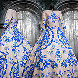 FLORAL FOLK " Slovenská ornamentika ", spoločenské dlhé šaty