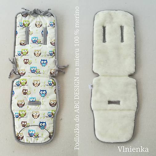 Detský textil - VLNIENKA  podložka ABC DESIGN 100% WOOL MERINO sovičky - 10959600_