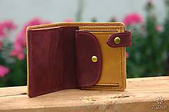 Peňaženky - Menšia kožená peňaženka IX. •Alatyr• - 10959311_