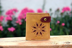 Peňaženky - Menšia kožená peňaženka IX. •Alatyr• - 10959312_