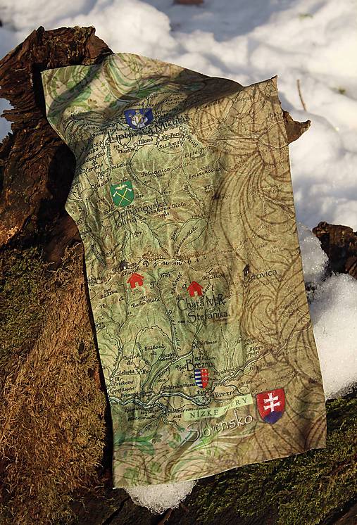 Šatky - Multifunkčná šatka Nízke Tatry - 10959642_