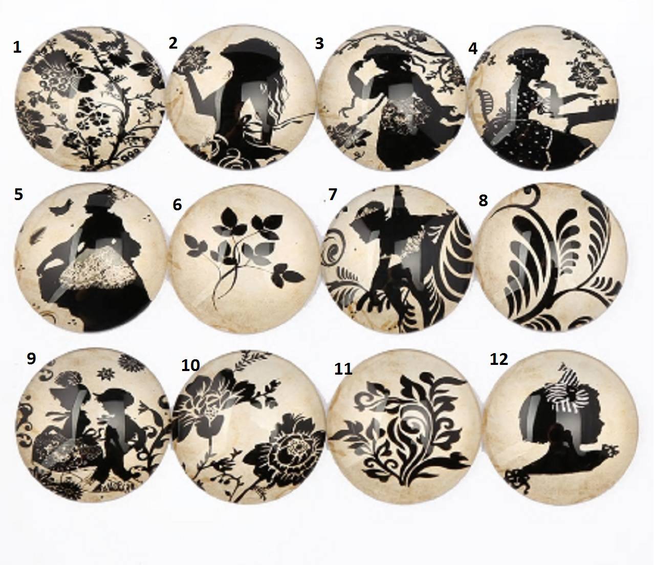 KA101 Kabošon vintage 12 mm