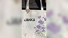 Nákupné tašky - ♥ Plátená, ručne maľovaná taška ♥ - 10958097_