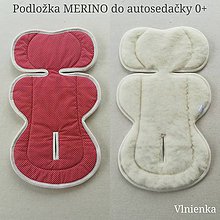 Detský textil - Vlnienka podložka do autosedačky vajíčka MERINO 0-13kg proti poteniu a prehriatiu - 10962342_