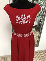 Šaty - Červené šaty Folk - 10961892_