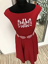 Šaty - Červené šaty Folk - 10961893_