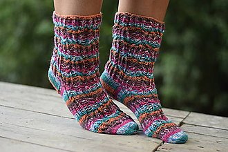 Ponožky, pančuchy, obuv - s dierkovaným vzorom s Pravej ponožkovej (v.38-39) - 10962704_