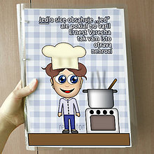 Papiernictvo - Vtipný receptár s vlastnou karikatúrou (elegán) - 10962541_