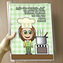 Papiernictvo - Vtipný receptár s vlastnou karikatúrou (fresh kuchárka) - 10962546_