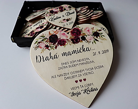 Darčeky pre svadobčanov - Magnetka - Poďakovanie rodičom - 10967708_