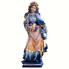 Sochy - Svätá Alžbeta Drevená socha - 10968436_