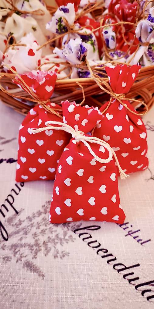 Dekorácie - sušená levanduľa od babičky ♥ (s bielymi ♥) - 10968182_
