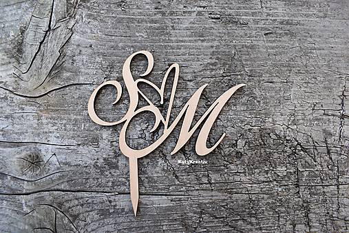 Dekorácie - svadobný zápich do torty - 10972422_